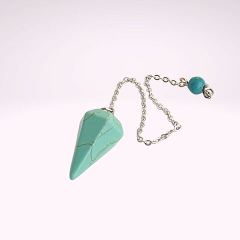 Turquoise Pendulum - 6 sided