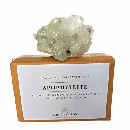 Apophyllite with Spirit Quartz Collectors Piece 4/1