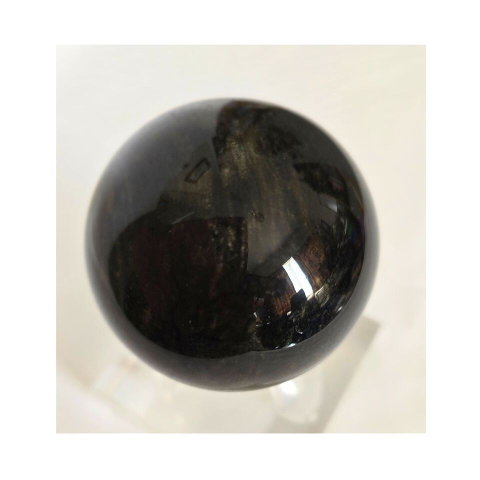 Silver Sheen Obsidian Sphere