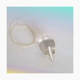 Clear Cone Resin Pendulum