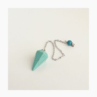 Turquoise Pendulum - 6 sided